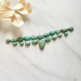 Small Faint Green Freeform Pilot Mountain Turquoise, Set of 20 Background