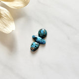 Small Sky Blue Mixed Blue Moon Turquoise, Set of 3 Background