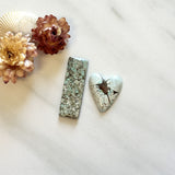 Large Faint Blue Mixed Sand Hill Turquoise, Set of 2 Background