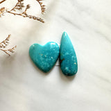 Large Sky Blue Mixed Ithaca Peak Turquoise, Set of 2 Background