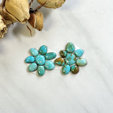 Small Sky Blue Mixed Lone Mountain Turquoise, Set of 16 Background