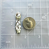 Small White Mixed Sand Hill Turquoise, Set of 2 Dimensions