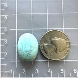 Large Sky Blue Oval Sand Hill Turquoise Dimensions