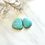 Large Sky Blue Freeform Number 8 Turquoise, Set of 2 Background