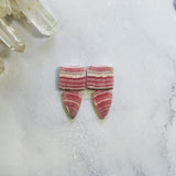 Medium Pink Mixed Rhodochrosite, Set of 4 Background