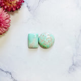 Large Faint Green Mixed Broken Arrow Variscite, Set of 2 Background