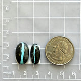 Medium Sky Blue Oval Blue Moon Turquoise, Set of 2 Dimensions