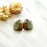 Medium Mint Green Freeform Royston Turquoise, Set of 2 Background