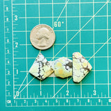 Large Mixed Mixed Treasure Mountain Turquoise, Set of 3 Dimensions
