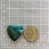 Large Ocean Blue Heart Ithaca Peak Turquoise Dimensions