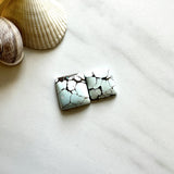 Small Faint Blue Square Sand Hill Turquoise, Set of 2 Background