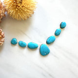 Small Sky Blue Mixed Sleeping Beauty Turquoise, Set of 7 Background