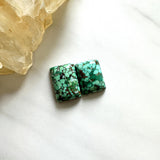 Medium Bamboo Green Bar Bamboo Mountain Turquoise, Set of 2 Background