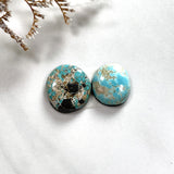 Medium Sky Blue Freeform Carico Lake Turquoise, Set of 2 Background