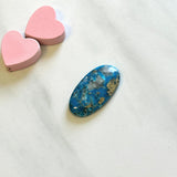 Large Ocean Blue Oval Ithaca Peak Turquoise Background