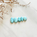 Small Faint Blue Mixed Pilot Mountain Turquoise, Set of 5 Background