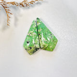 Large Mint Green Shield Yungai Turquoise, Set of 2 Background