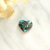 Large Sky Blue Heart Ithaca Peak Turquoise Background