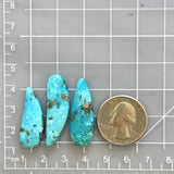 Large Sky Blue Freeform Ithaca Peak Turquoise, Set of 3 Dimensions