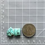 Small Sky Blue Mixed Namtso Lake Turquoise, Set of 2 Dimensions