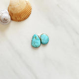 Small Sky Blue Mixed Pilot Mountain Turquoise, Set of 2 Background