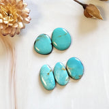 Medium Sky Blue Freeform Kingman Turquoise, Set of 5 Background