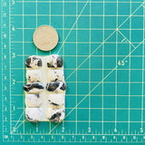 Medium White Mixed White Buffalo Dolomite, Set of 10 Dimensions