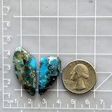 Large Ocean Blue Freeform Ithaca Peak Turquoise, Set of 2 Dimensions