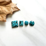 Small Sky Blue Mixed Yungai Turquoise, Set of 4 Background