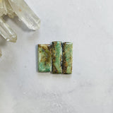 Large Sea Green Bar Crescent Lake Variscite, Set of 3 Background