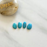 Small Sky Blue Mixed Kingman Turquoise, Set of 4 Background