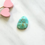 Large Mint Green Freeform Royston Turquoise Background