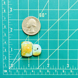 Medium Royal Orange Mixed Treasure Mountain Turquoise, Set of 2 Dimensions