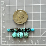 Small Sky Blue Mixed Yungai Turquoise, Set of 10 Dimensions