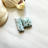 Small Faint Blue Mixed Sand Hill Turquoise, Set of 2 Background