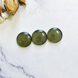 Large Swamp Green Round Rosarita, Set of 3 Background
