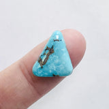 L15 x W14 x H5 Sky Blue Triangle Bisbee Turquoise Background