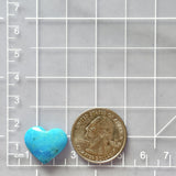 Medium Sky Blue Heart Ithaca Peak Turquoise Dimensions