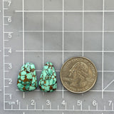 Medium Mint Green Freeform Namtso Lake Turquoise, Set of 2 Dimensions