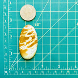 Large Royal Orange Oval Giraffe Turquoise Dimensions