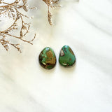 Small Sea Green Mixed Royston Turquoise, Set of 2 Background