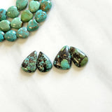 Medium Mint Green Mixed Wild Horse Turquoise, Set of 4 Background