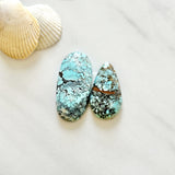 Large Sky Blue Mixed Treasure Mountain Turquoise, Set of 2 Background