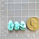 Medium Sky Blue Mixed Yungai Turquoise, Set of 3 Dimensions