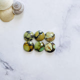 Small Mixed Round Treasure Mountain Turquoise, Set of 6 Background