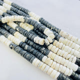 White Buffalo Dolomite Heishi Beads