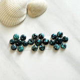 Small Ocean Blue Round Yungai Turquoise, Set of 21 Background