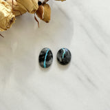 Small Sky Blue Mixed Blue Moon Turquoise, Set of 2 Background