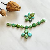 Small Lime Green Mixed Sonoran Gold Turquoise, Set of 20 Background
