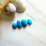 Small Sky Blue Mixed Kingman Turquoise, Set of 4 Background